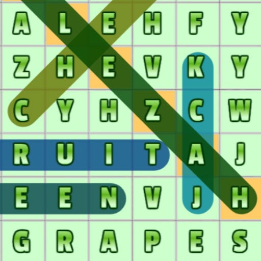 Word Search Fruits